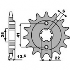 PBR Chain sprocket 525 46000026