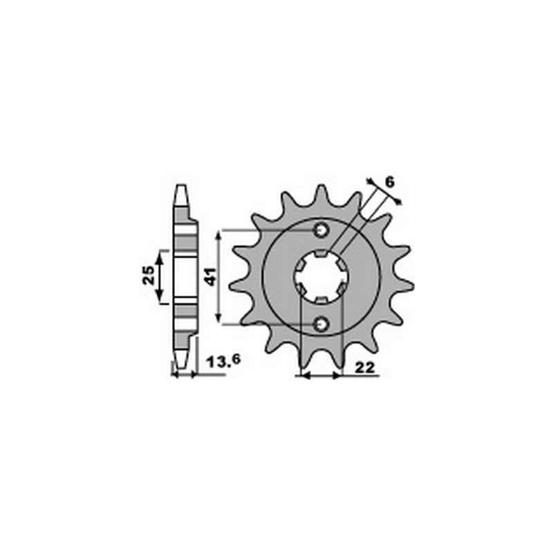 PBR Chain sprocket 525 46000026