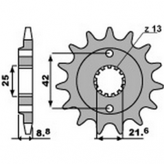 PBR Chain sprocket 520 46000034
