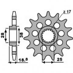 PBR Chain sprocket 525 46000040