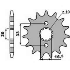 PBR Chain sprocket 520 46000066