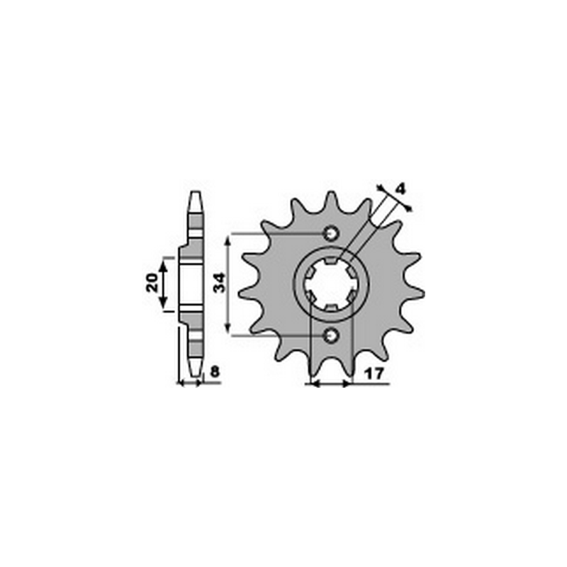 PBR Chain sprocket 520 46000077