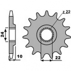 PBR Chain sprocket 520 46000078
