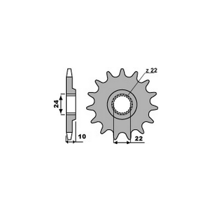 PBR Chain sprocket 520 46000078