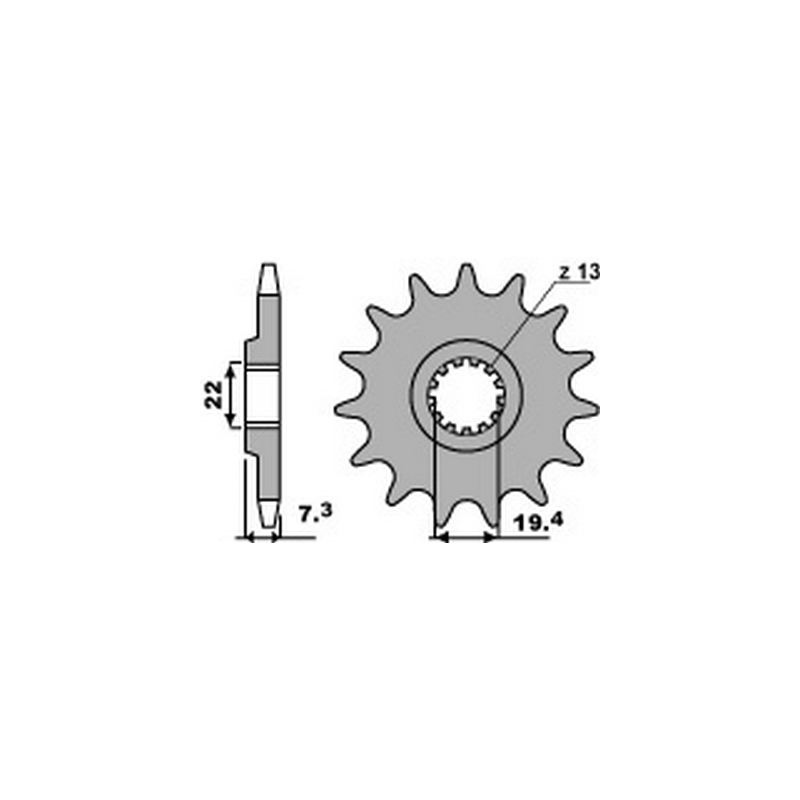 PBR Chain sprocket 520 46000082