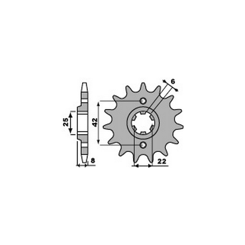 PBR Chain sprocket 520 46000084