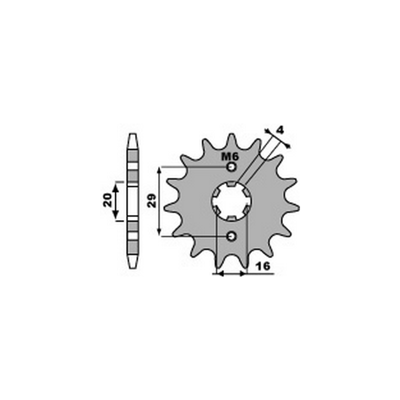 PBR Chain sprocket 428 46000086VAR