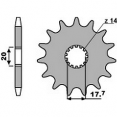 PBR Chain sprocket 428 46000095