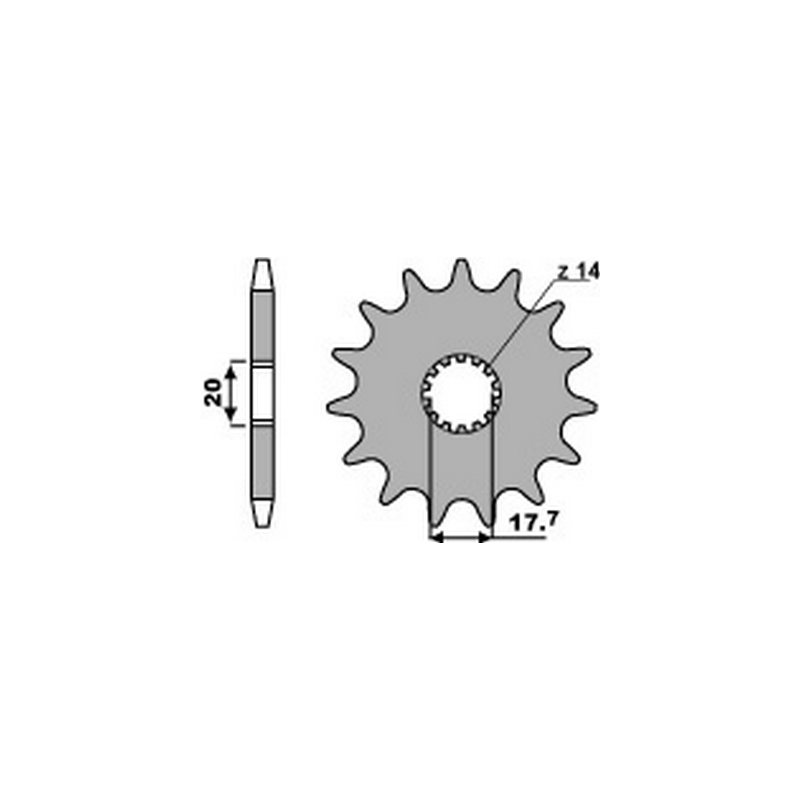 PBR Chain sprocket 428 46000095