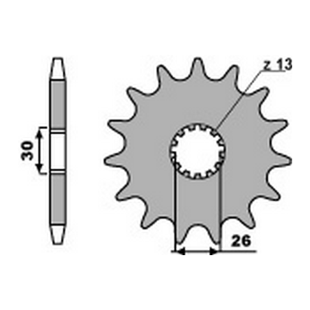 PBR Piñon para cadena 525 46000156