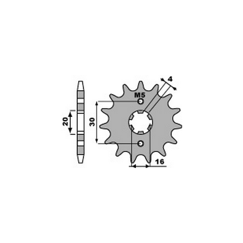 PBR Chain sprocket 428 46000175
