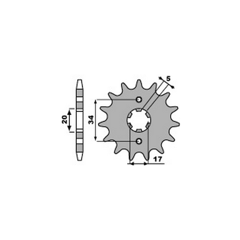 PBR Chain sprocket 428 46000209