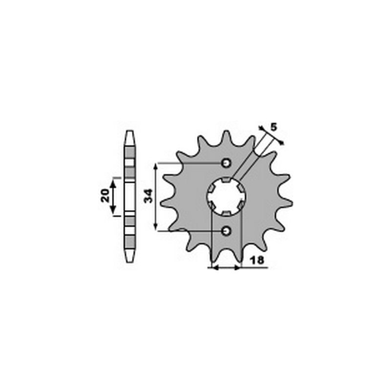 PBR Chain sprocket 428 46000212