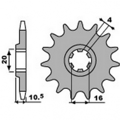 PBR Chain sprocket 428 46000217