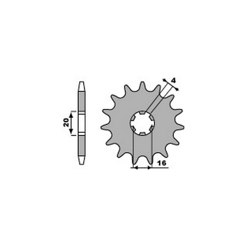 PBR Chain sprocket 428 46000231
