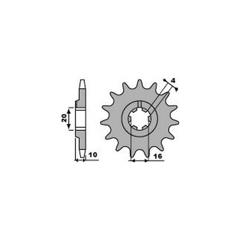 PBR Chain sprocket 520 46206613