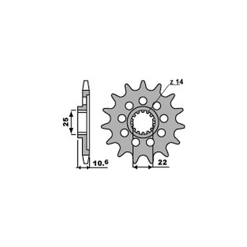 PBR Chain sprocket 520 46212715VAR
