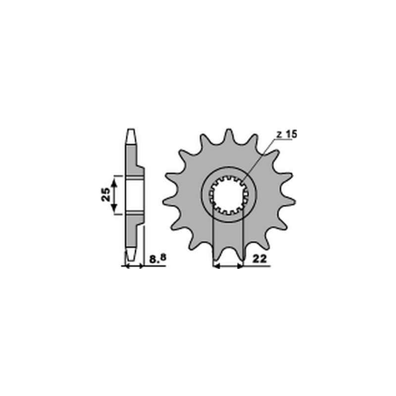 PBR Chain sprocket 520 464124814VAR