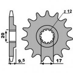 PBR Chain sprocket 428 464208412