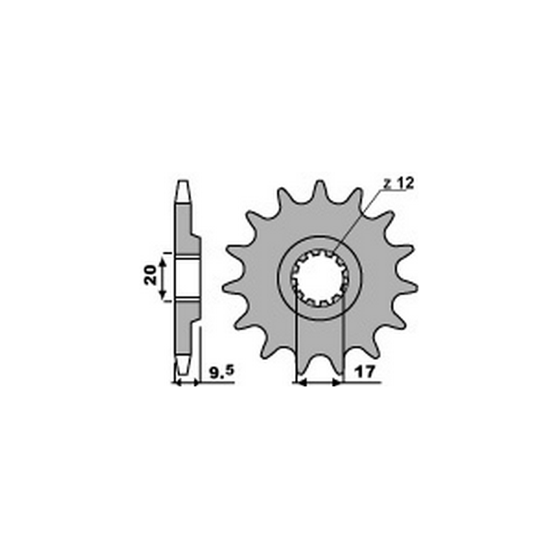 PBR Chain sprocket 428 464208412