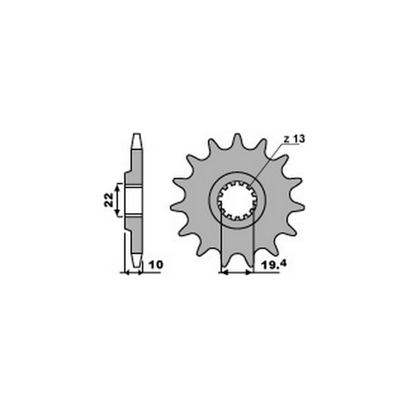 PBR Chain sprocket 520 46443514VAR