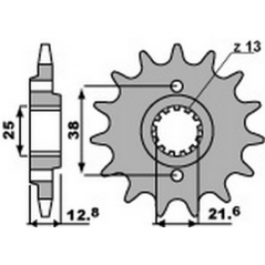PBR Chain sprocket 520 46451114