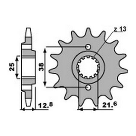 PBR Piñon para cadena 520 46451114