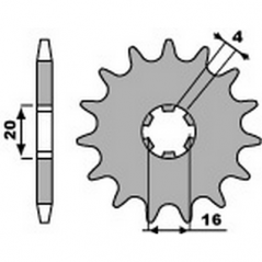 PBR Chain sprocket 420 46456013