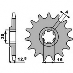 PBR Chain sprocket 520 46480113