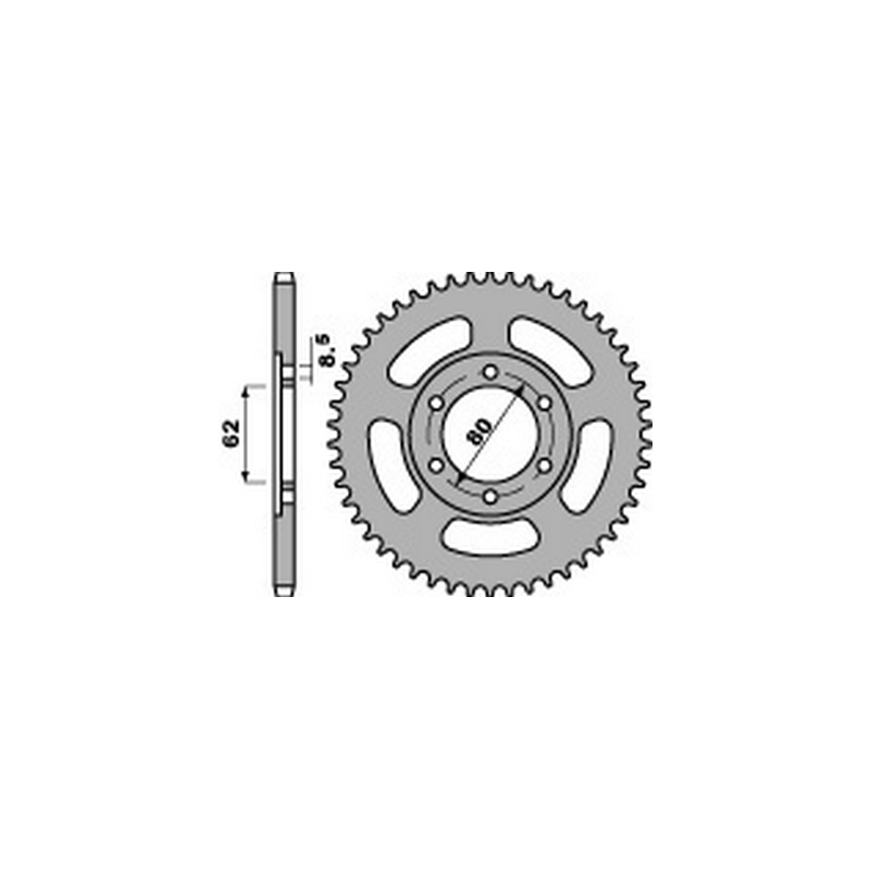 PBR Steel transmission plate crown 428 47000084