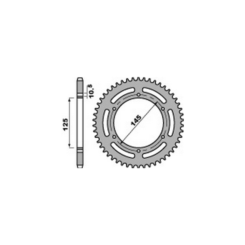 PBR Steel transmission plate crown 520 47000384