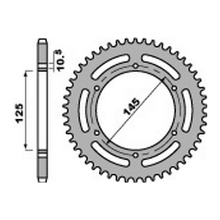 PBR Corona plato trasmision de acero 520 47000384