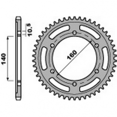PBR Steel transmission plate crown 530 47000357
