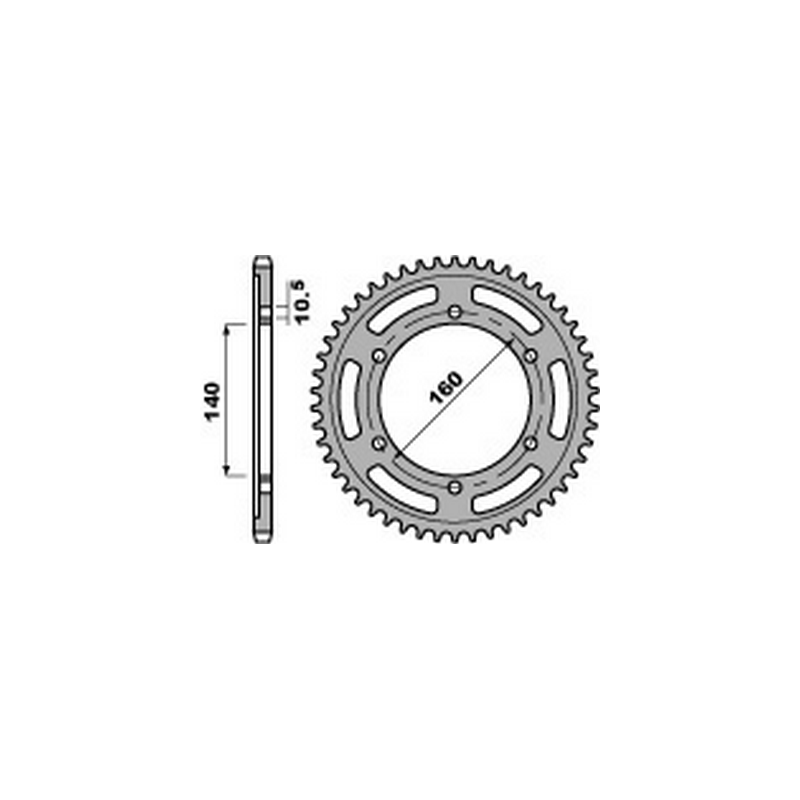 PBR Steel transmission plate crown 530 47000357
