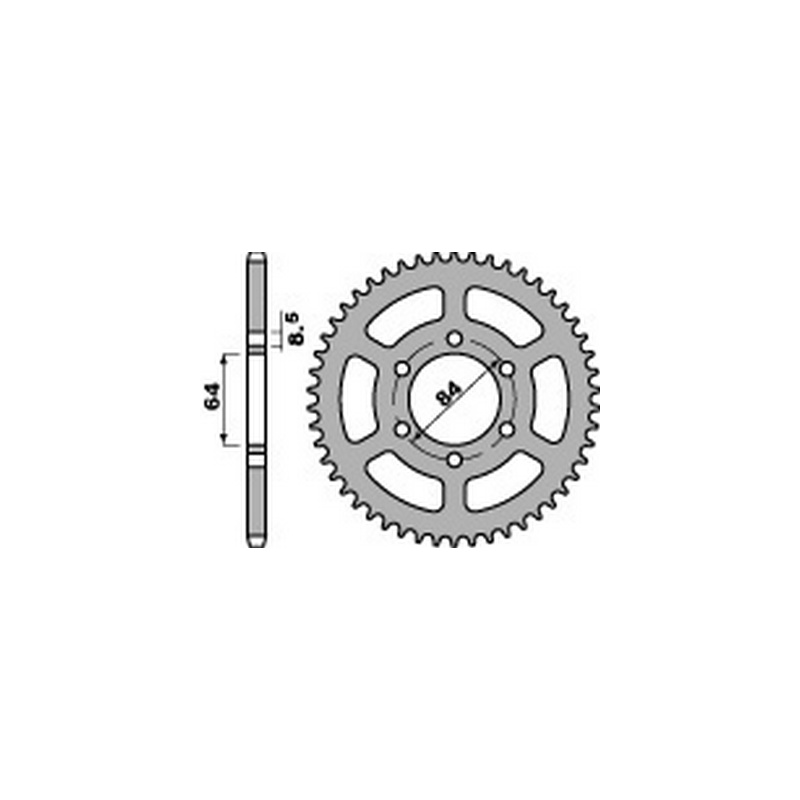 PBR Steel transmission plate crown 428 47000279