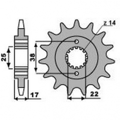 PBR Chain sprocket 520 47002152