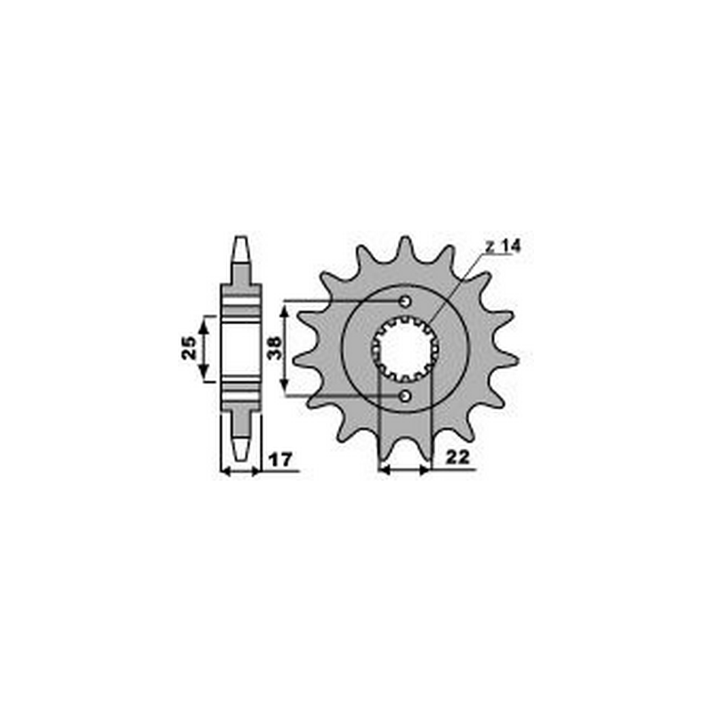 PBR Chain sprocket 520 47002152