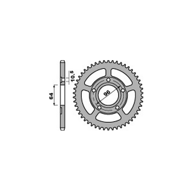 PBR Steel transmission plate crown 428 47624253