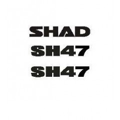 SHAD Recambio de conjunto adhesivos para baul SH47 D1B47ETR