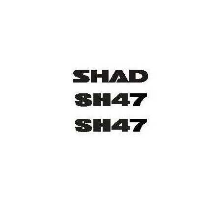 SHAD Replacement set of stickers for trunk SH47 D1B47ETR