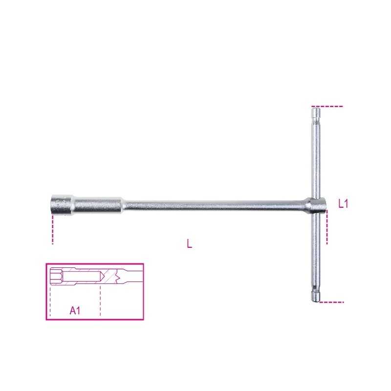 BETA Llave de tubo con boca hexagonal y mango en T 10 MM 55000087