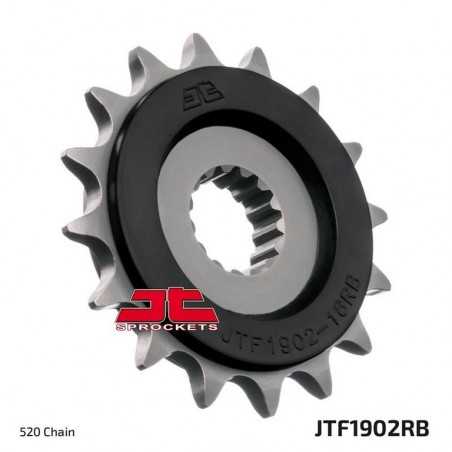 JT SPROCKETS Pinion with anti-noise rubber 1902 DE 15 T 4080006215
