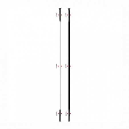 SAPIM Radio para rueda de bicicleta sin cabecilla CX-RAY STRAIGHT PULL 264 MM RASACXST264NG