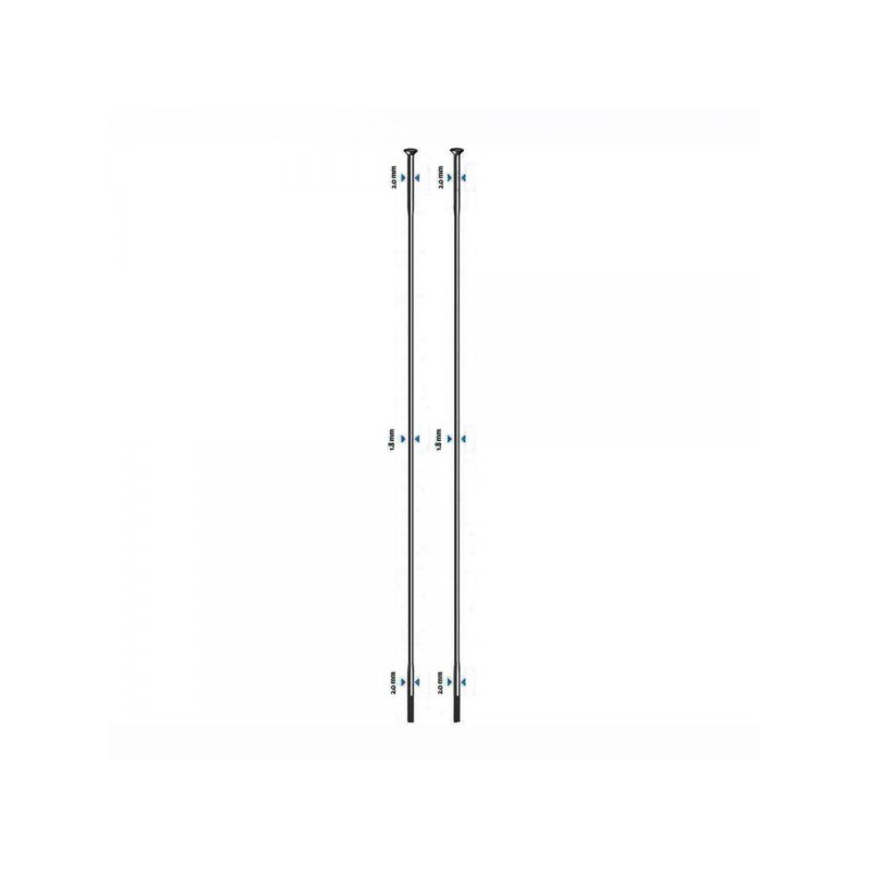 SAPIM spoke with nipple RACE STRAIGHT PULL 280 MM RASARAST280NG