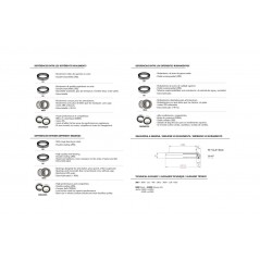 BLACK BEARING Caja rodamientos dirección bicicleta (35U) 58686