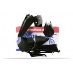 POLISPORT Kit plástica plasticos carenado completos negro 48009