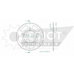 Ring, transmission, rear, steel  50-32152 43 dientes