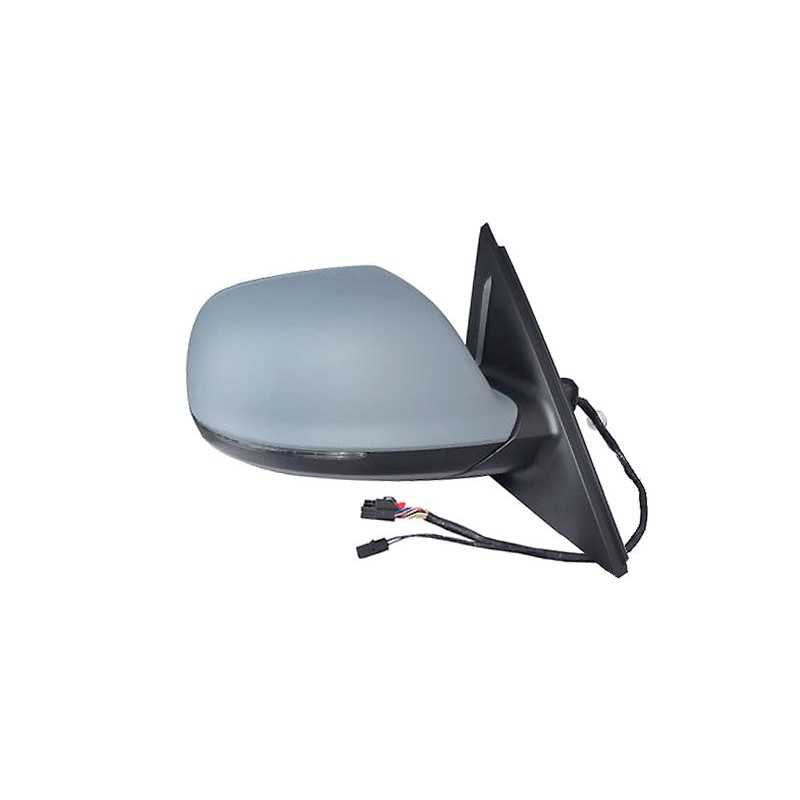 Intermittent primed thermal convex electric right mirror