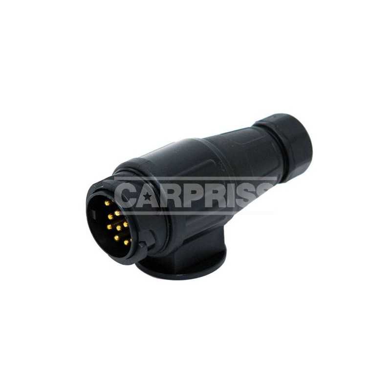 CARPRISS Caja 10 conectores enchufe remolque 13 polos ABS 70410013