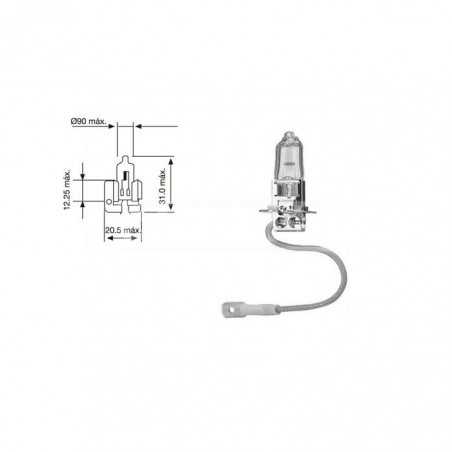 CARPRISS bulb lamp for car H3 12V 55W H3 12V 55W (10UD) 79780247